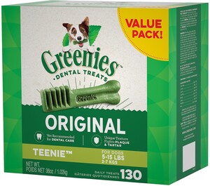 Greenies Teenie Dental Dog Treats 130 카운트