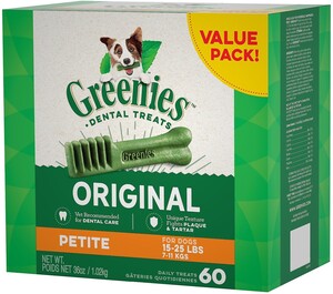 Greenies Petite Dental Dog Treats 60개