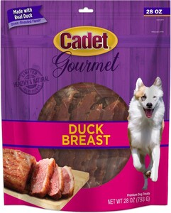 Cadet Gourmet Duck Breast Dog Treats 14온스 백 28온스 백